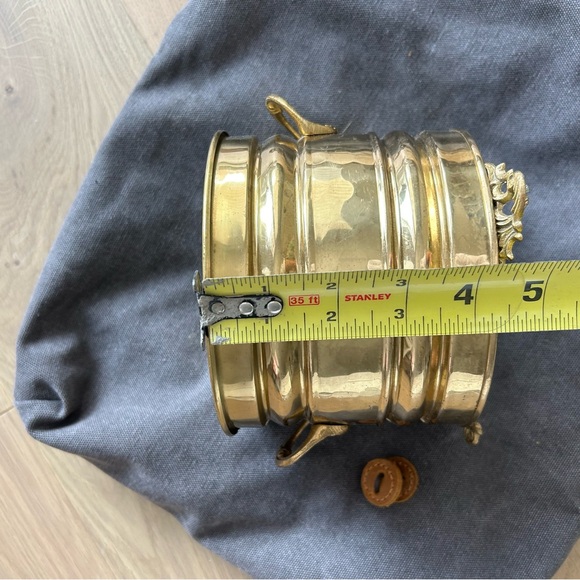 VINTAGE brass flower pot - Picture 7 of 7